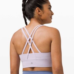 Lululemon Energy Long Line Sports Bra B-D Lavender Dew